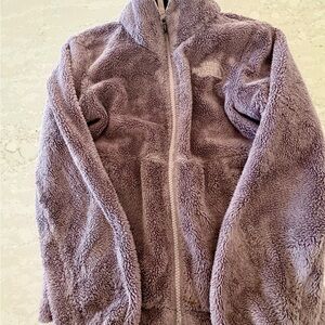 Girls North Face Purple Fleece Jacket size 6/ XS
